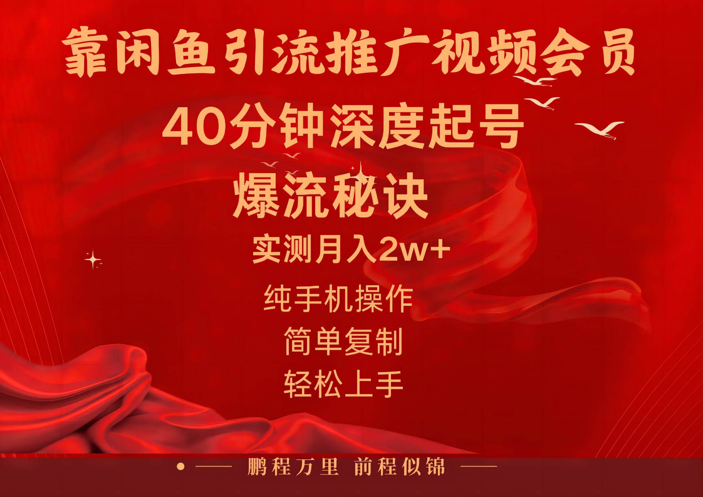 闲鱼暴力引流推广视频会员，能做到日入2W+，操作简单燚龙网创-网创项目资源站-副业项目-创业项目-网赚项目燚龙网创