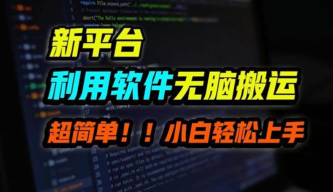 B站平台用软件无脑搬运，月赚10000+，小白也能轻松上手燚龙网创-网创项目资源站-副业项目-创业项目-网赚项目燚龙网创