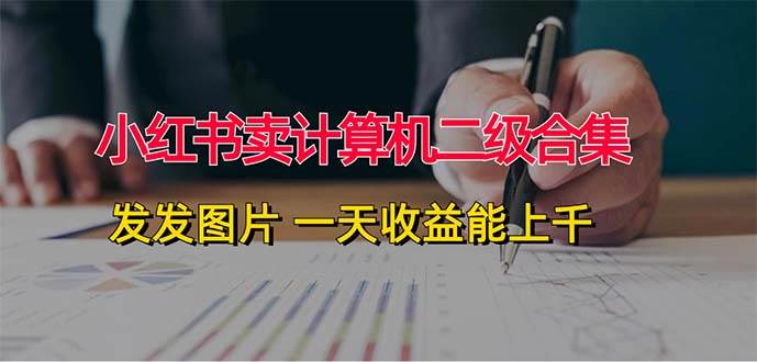 小红书卖计算机二级合集，发发图片 一天收益能上千燚龙网创-网创项目资源站-副业项目-创业项目-网赚项目燚龙网创