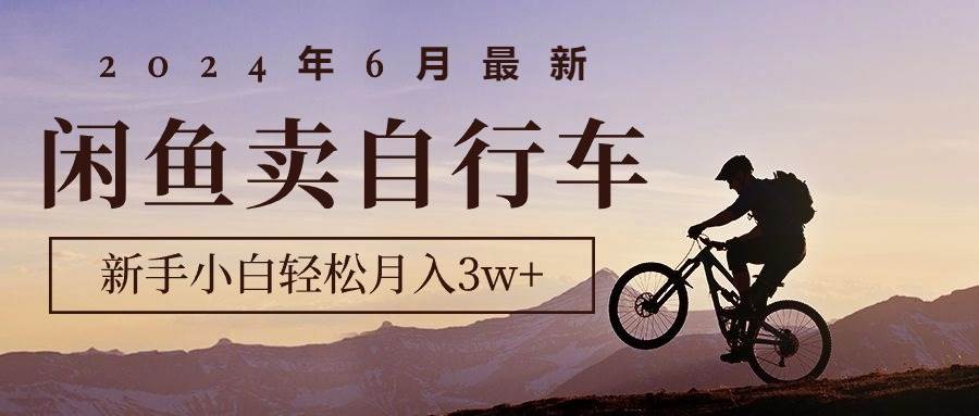 2024年6月最新闲鱼卖自行车，新手小白轻松月入3w+项目燚龙网创-网创项目资源站-副业项目-创业项目-网赚项目燚龙网创