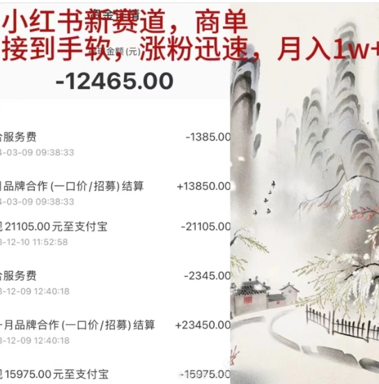 小红书新赛道，商单接到手软，涨粉迅速，一个月1w+燚龙网创-网创项目资源站-副业项目-创业项目-网赚项目燚龙网创
