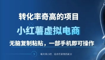 一单49.9，转化率奇高的项目，冷门暴利的小红书虚拟电商燚龙网创-网创项目资源站-副业项目-创业项目-网赚项目燚龙网创