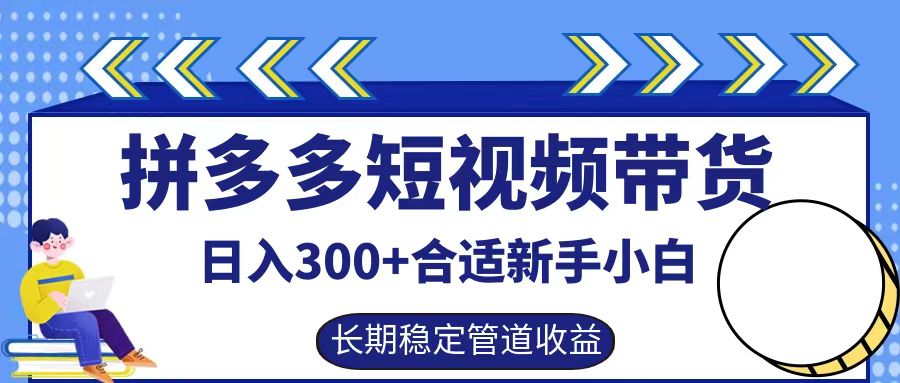 拼多多短视频带货日入300+实操落地流程燚龙网创-网创项目资源站-副业项目-创业项目-网赚项目燚龙网创