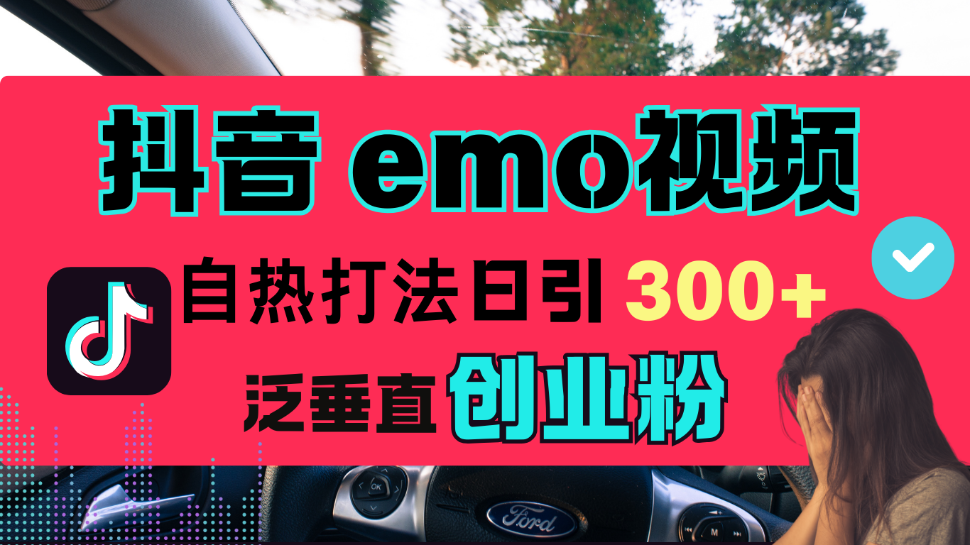 抖音“EMO视频”自热流打法，日引300+泛垂直创业粉燚龙网创-网创项目资源站-副业项目-创业项目-网赚项目燚龙网创