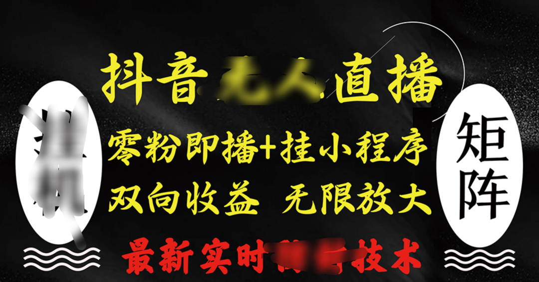 抖音无人直播最新独家玩法，小雪花+撸音浪双向收益，可矩阵放大燚龙网创-网创项目资源站-副业项目-创业项目-网赚项目燚龙网创