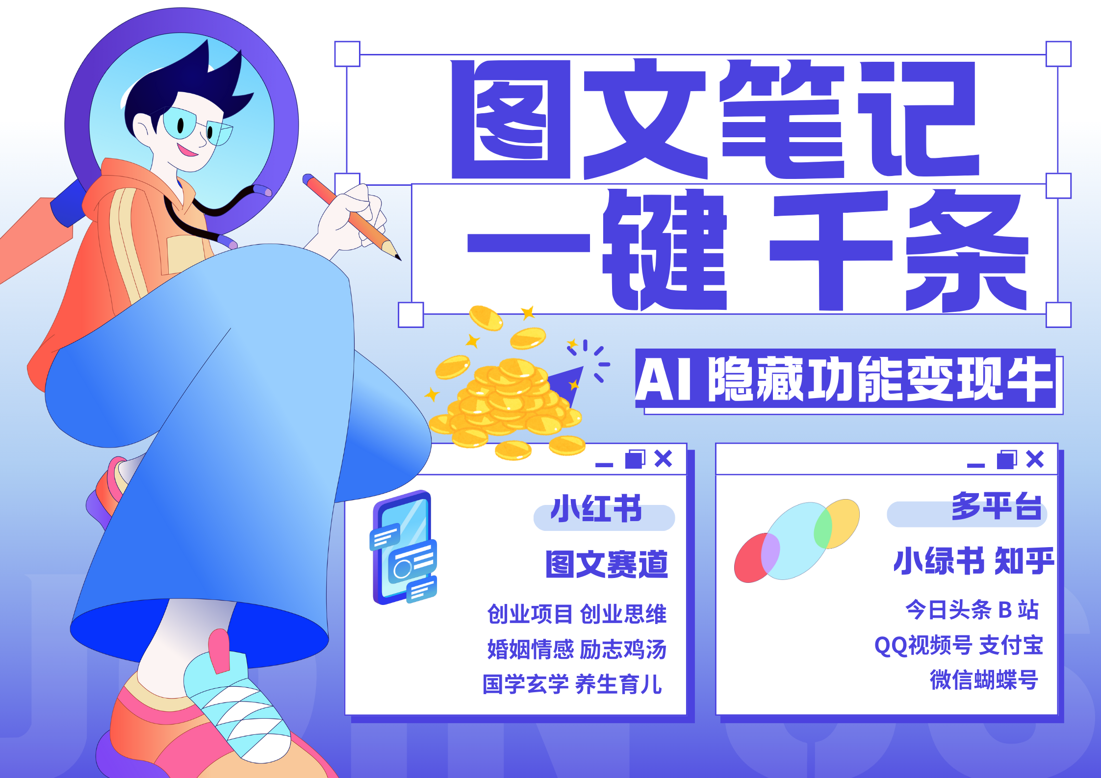 小红书小绿书 秒生图文一键千条 轻松变现3W+燚龙网创-网创项目资源站-副业项目-创业项目-网赚项目燚龙网创