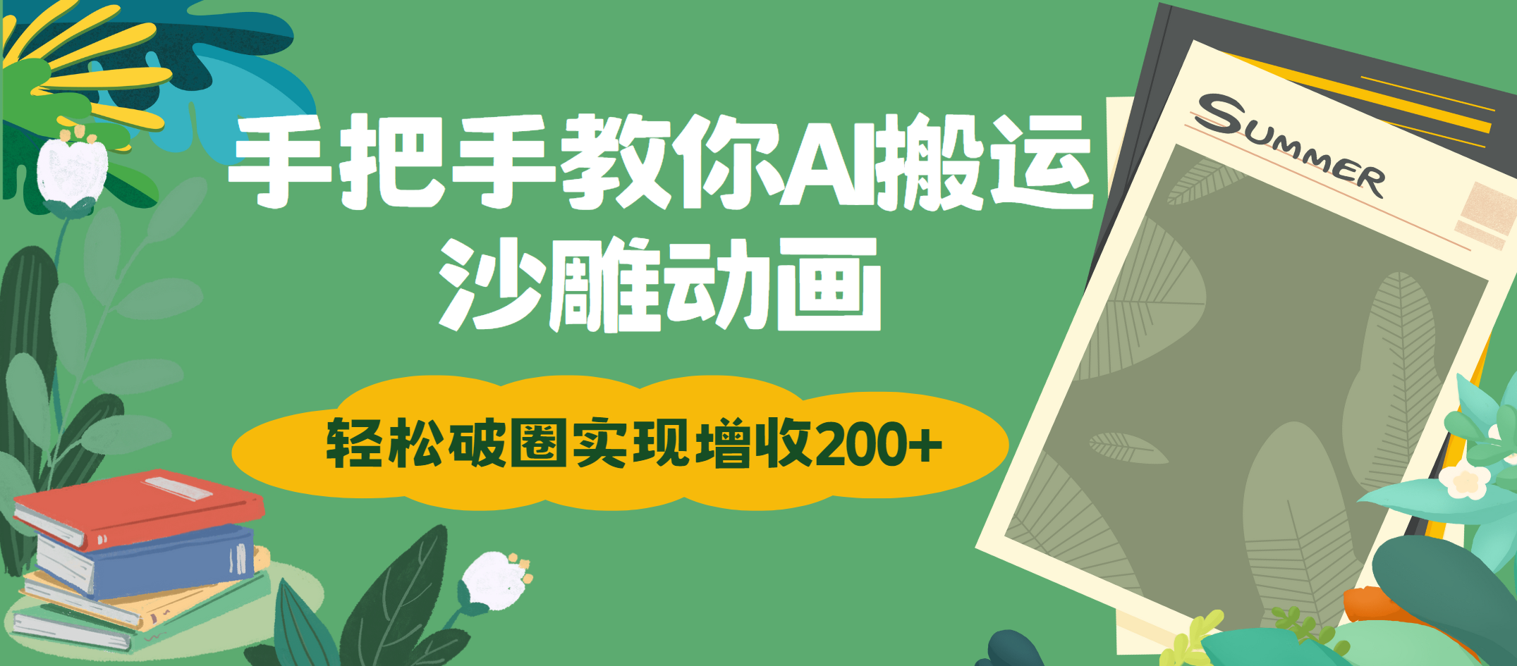 手把手教你用AI搬运沙雕动画轻松破圈实现增收200+燚龙网创-网创项目资源站-副业项目-创业项目-网赚项目燚龙网创