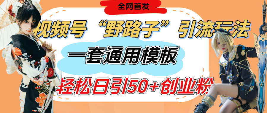视频号“野路子”玩法，评论区疯狂截流，一套模板单日单号引流50+创业粉燚龙网创-网创项目资源站-副业项目-创业项目-网赚项目燚龙网创