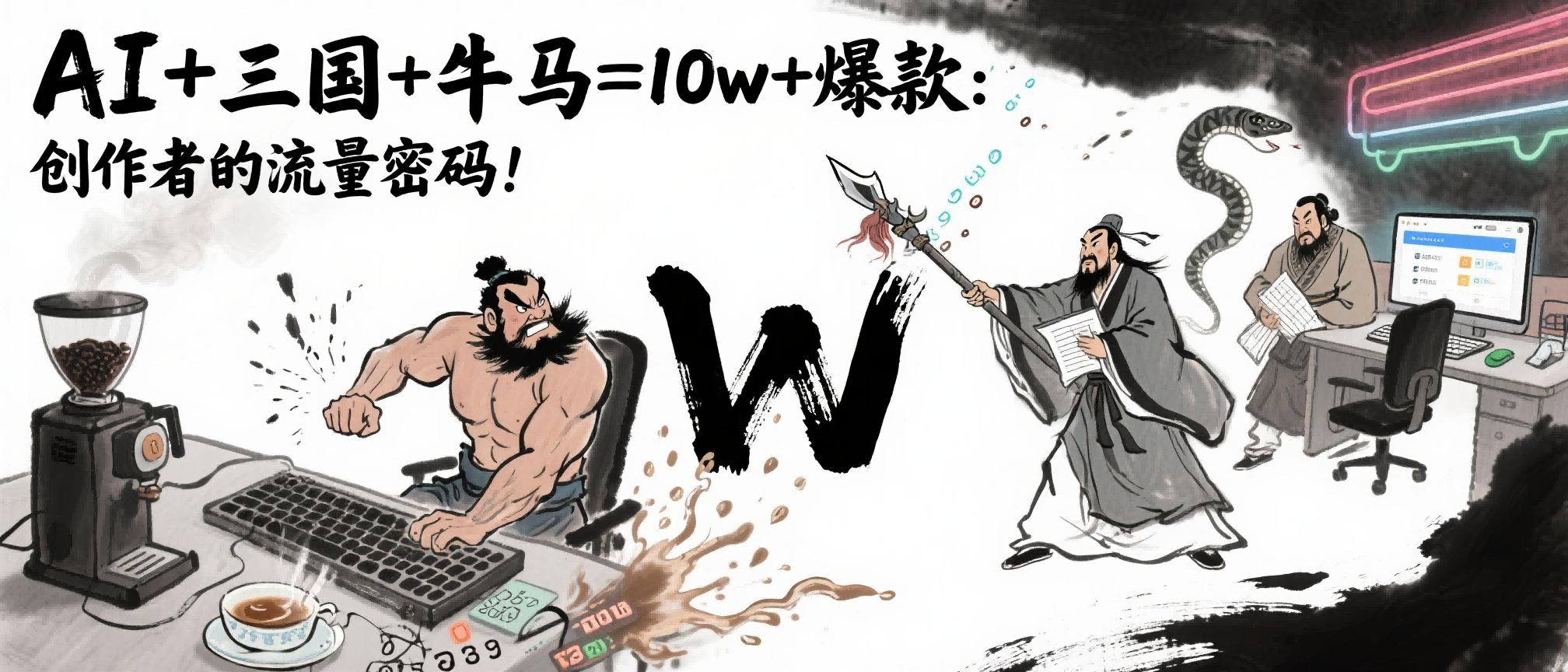 AI+三国+牛马=10w+爆款：创作者的流量密码！燚龙网创-网创项目资源站-副业项目-创业项目-网赚项目燚龙网创