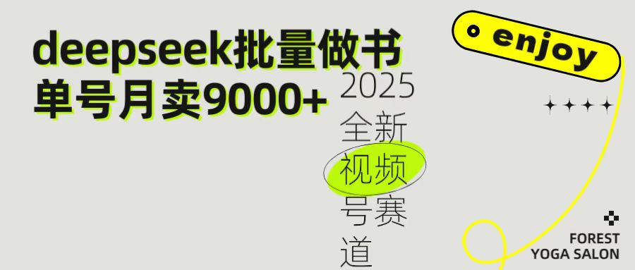 2025最新视频号项目 如何用Deepseek快速批量制作书单号 日入1000＋燚龙网创-网创项目资源站-副业项目-创业项目-网赚项目燚龙网创